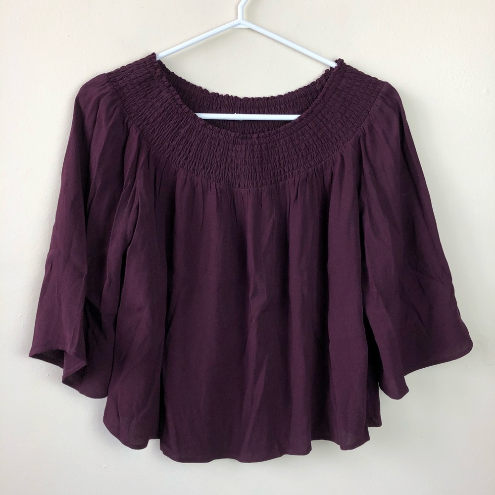Talula Aritzia XS 3/4 Sleeve Off Shoulder Shirt